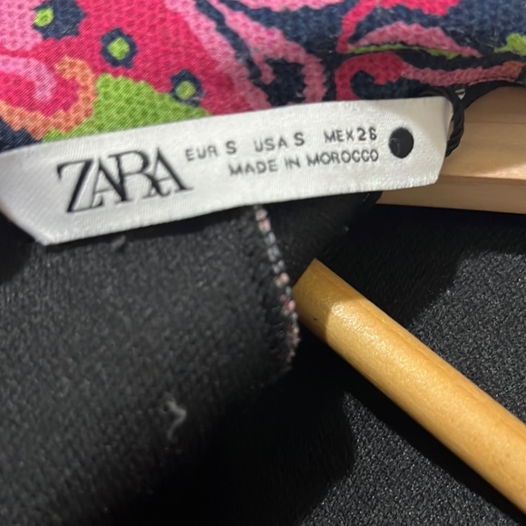 Zara Geometric Design Short Sleeve Mini Dress a177 - Picture 3 of 4